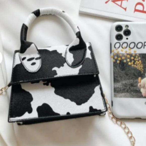 Womens Cow Print bag - Picture 4 of 6